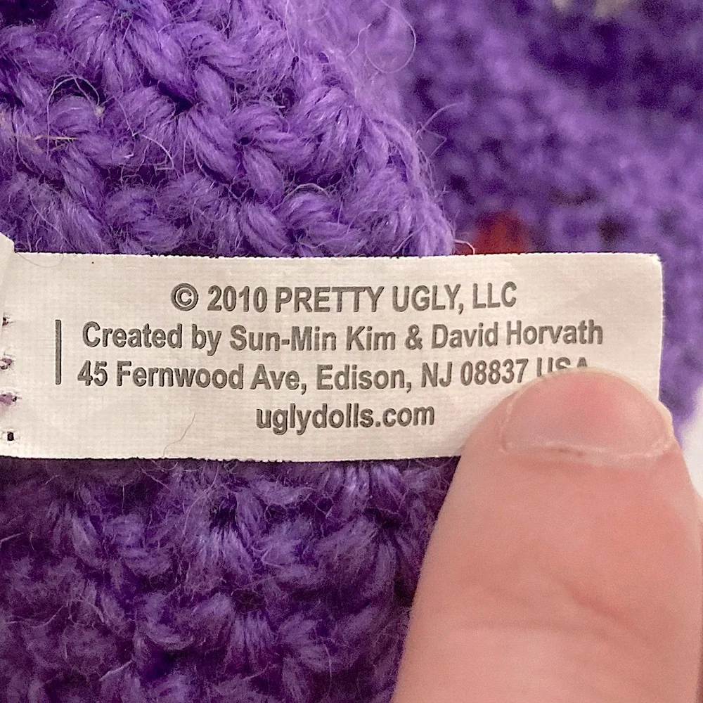 ⭐️ 2010 Purple Knit Ugly Doll Hat Beanie 💗
